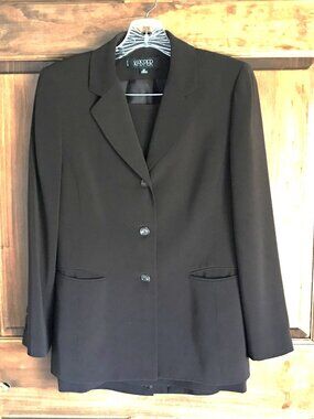 KASPER WOMENS 2 PC BROWN CAREER PROFESSIONAL BUSINESS SUIT, SKIRT & BLAZER, 4P
